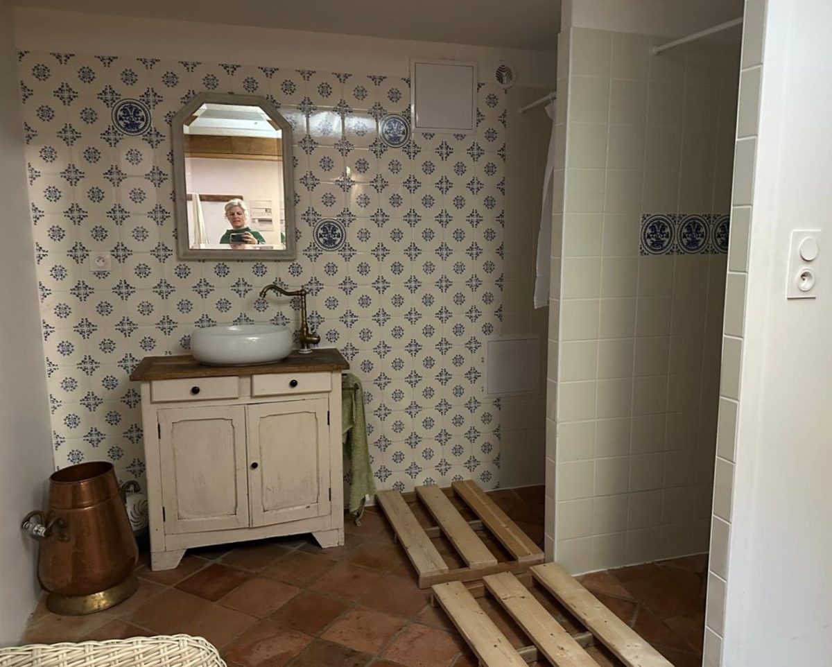 La salle du sauna, Moulin de Canole