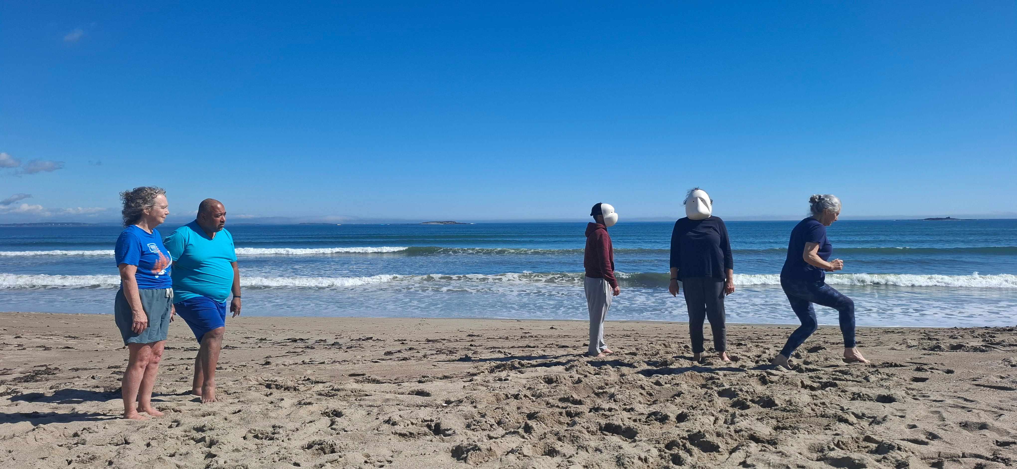 Impro on the beach, Vintage Improv Festival, Main, USA, 2024